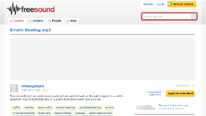 Freesound聲音庫：Erratic Beating.mp3縮圖