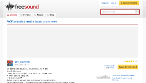Freesound聲音庫：VCF practice and a bass drum.wav
