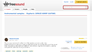 Freesound聲音庫：Euphoric (SPACE WARP GUITAR)-資源代表圖