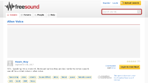 Freesound聲音庫：Alien Voice縮圖