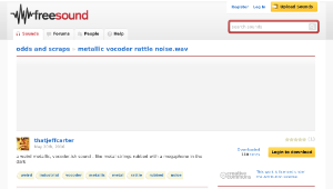 Freesound聲音庫：metallic vocoder rattle noise.wav縮圖