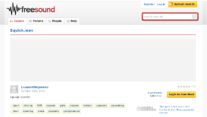 Freesound聲音庫：Squick.wav縮圖