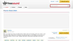 Freesound聲音庫：Plastic Clock 24bit-資源代表圖