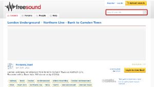 Freesound聲音庫：Northern Line - Bank to Camden Town-資源代表圖