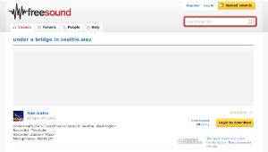 Freesound聲音庫：under a bridge in seattle.wav-資源代表圖
