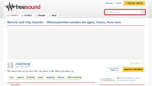 Freesound聲音庫：Ollantaytambo canales de agua, Cuzco, PerĂş.wav-資源代表圖