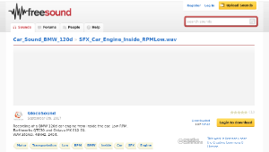 Freesound聲音庫：SFX_Car_Engine_Inside_RPMLow.wav