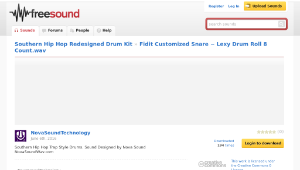 Freesound聲音庫：Fidit Customized Snare ~ Lexy Drum Roll 8 Count.wav-資源代表圖
