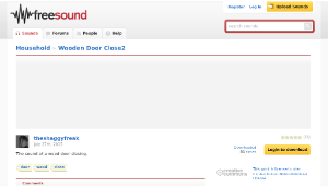 Freesound聲音庫：Wooden Door Close2-資源代表圖