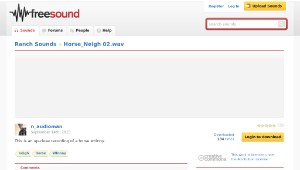 Freesound聲音庫：Horse_Neigh 02.wav-資源代表圖