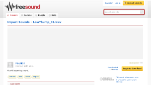 Freesound聲音庫：LowThump_01.wav縮圖