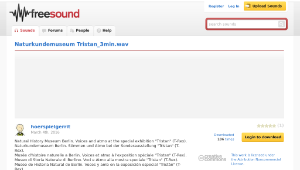 Freesound聲音庫：Naturkundemuseum Tristan_3min.wav-資源代表圖