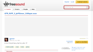 Freesound聲音庫：GTR_RIFF_3_JeffGreer_100bpm.wav