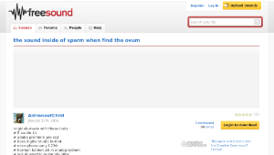 Freesound聲音庫：the sound inside of sperm when find the ovum-資源代表圖