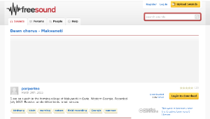 Freesound聲音庫：Dawn chorus - Makvaneti縮圖