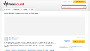 Freesound聲音庫：OpenBottle_Screwtop_pour_drink.wav-資源代表圖