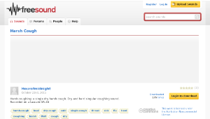 Freesound聲音庫：Harsh Cough 縮圖
