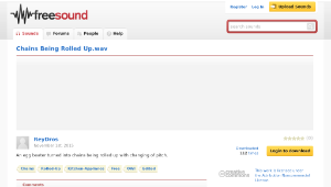 Freesound聲音庫：Chains Being Rolled Up.wav-資源代表圖