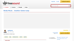 Freesound聲音庫：Another Guitar Loop