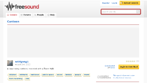 Freesound聲音庫：Canteen-資源代表圖