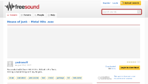 Freesound聲音庫：Metal Hits .wav縮圖