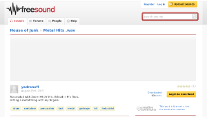 Freesound聲音庫：Metal Hits .wav