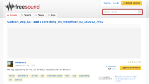 Freesound聲音庫：Gedeon_Dog_Call and approching_int_woodfloor_02_150913_.wav