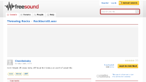Freesound聲音庫：Rockburst8.wav縮圖