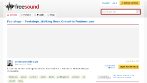 Freesound聲音庫：Footsteps_Walking Boot_Gravel to Pontoon.wav-資源代表圖