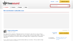 Freesound聲音庫：Derwentwater Lakeside.wav-資源代表圖