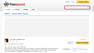 Freesound聲音庫：short little waves-資源代表圖