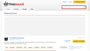 Freesound聲音庫：keyboard.wav