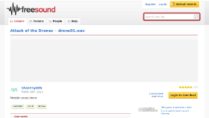 Freesound聲音庫：drone01.wav
