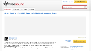 Freesound聲音庫：140814_Graz_MainStationUnderpass_R.wav