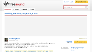 Freesound聲音庫：Washing_Machine_Spin_Cycle_A.wav