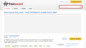 Freesound聲音庫：FAST FUTURISTIC ALARM 90124.WAV-資源代表圖