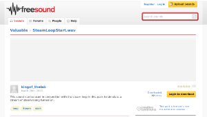 Freesound聲音庫：SteamLoopStart.wav縮圖