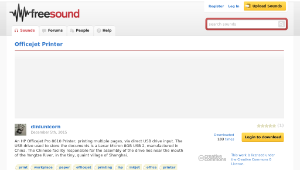Freesound聲音庫：Officejet Printer縮圖