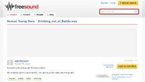 Freesound聲音庫：Drinking_out_of_Bottle.wav-資源代表圖