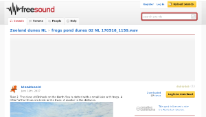 Freesound聲音庫：frogs pond dunes 02 NL 170516_1159.wav縮圖