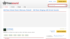 Freesound聲音庫：Old Town Singing with Street Sounds-資源代表圖