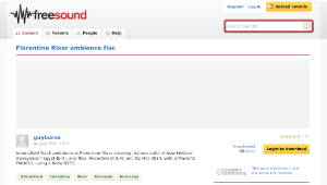 Freesound聲音庫：Florentine River ambience.flac-資源代表圖