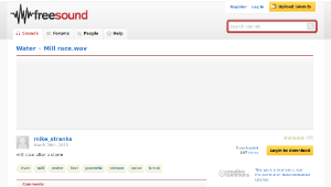 Freesound聲音庫：Mill race.wav-資源代表圖