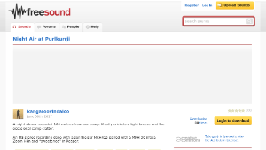 Freesound聲音庫：Night Air at Purlkurrji縮圖