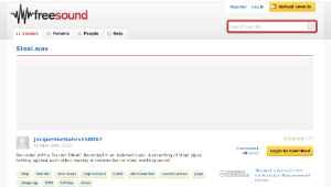 Freesound聲音庫：Steel.wav縮圖