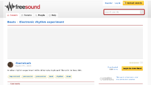 Freesound聲音庫：Electronic rhythm experiment-資源代表圖