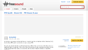 Freesound聲音庫：FM Snare 5.wav縮圖