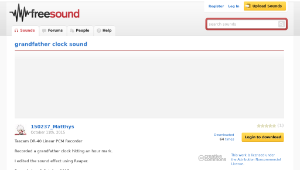 Freesound聲音庫：grandfather clock sound縮圖