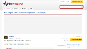 Freesound聲音庫：Sea Organ Sonic Installation [Zadar - Croatia] 02-資源代表圖