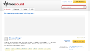 Freesound聲音庫：Drawers opening and closing.wav縮圖